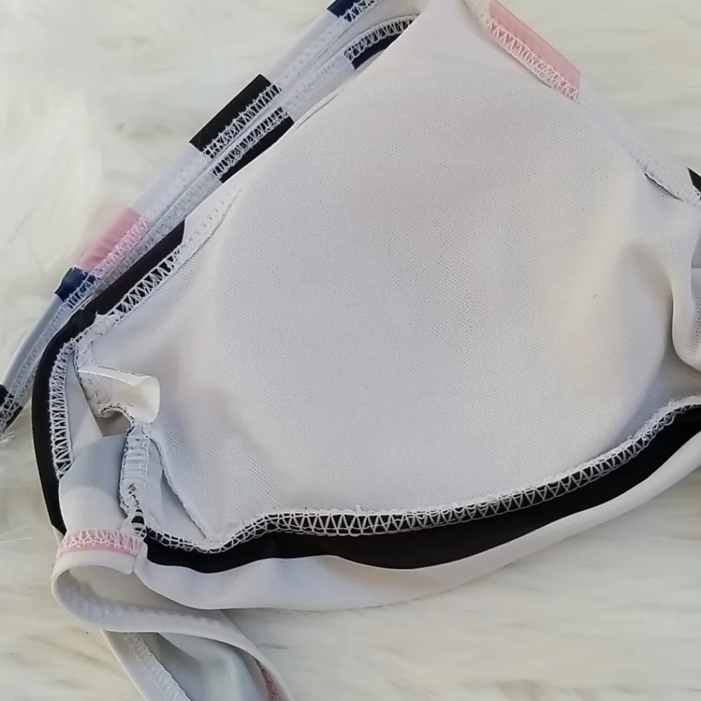 Zaful Striped 2-PC Cheeky Bikini Set